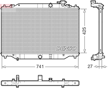 Радиатор охлаждения DENSO DRM44052