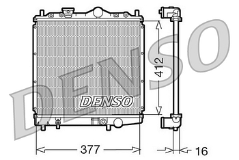 Радиатор охлаждения DENSO DRM45001