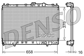 Радиатор охлаждения DENSO DRM45002