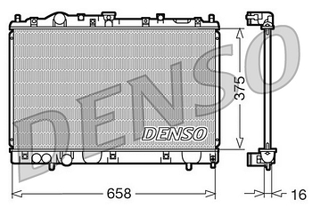 Радиатор охлаждения DENSO DRM45004