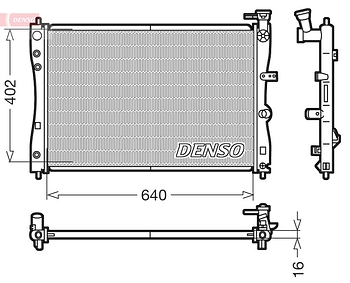 Радиатор охлаждения DENSO DRM45005