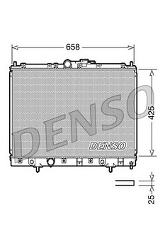 Радиатор охлаждения DENSO DRM45006