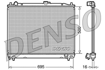 Радиатор охлаждения DENSO DRM45008
