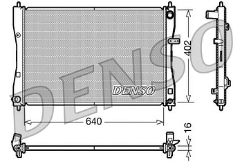 Радиатор охлаждения DENSO DRM45009