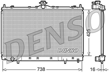 Радиатор охлаждения DENSO DRM45012