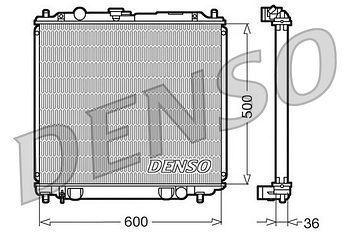 Радиатор охлаждения DENSO DRM45014
