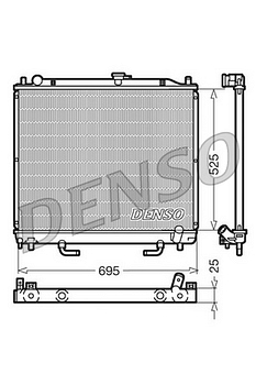 Радиатор охлаждения DENSO DRM45015