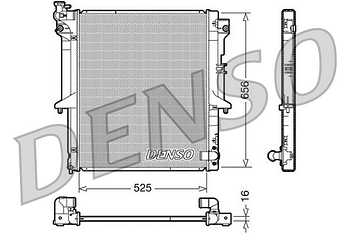 Радиатор охлаждения DENSO DRM45017