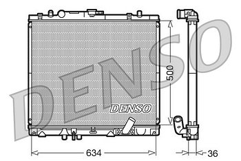 Радиатор охлаждения DENSO DRM45020