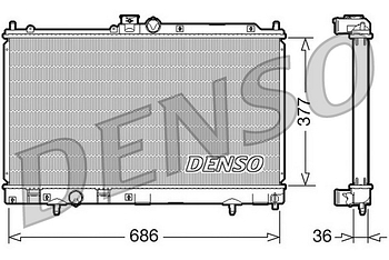 Радиатор охлаждения DENSO DRM45022