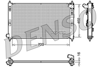 Радиатор охлаждения DENSO DRM45023