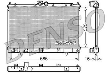 Радиатор охлаждения DENSO DRM45025