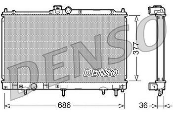 Радиатор охлаждения DENSO DRM45026