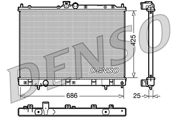 Радиатор охлаждения DENSO DRM45028