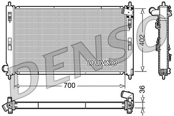 Радиатор охлаждения DENSO DRM45029