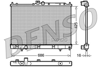Радиатор охлаждения DENSO DRM45031