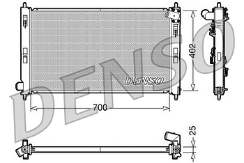 Радиатор охлаждения DENSO DRM45032