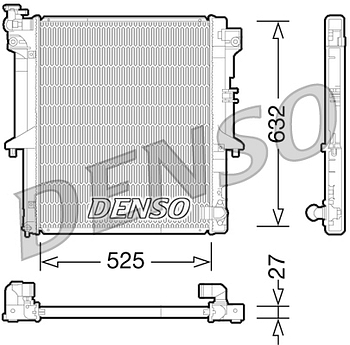Радиатор охлаждения DENSO DRM45034