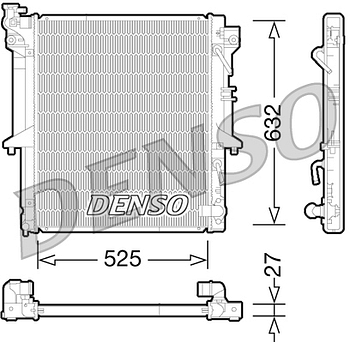 Радиатор охлаждения DENSO DRM45035