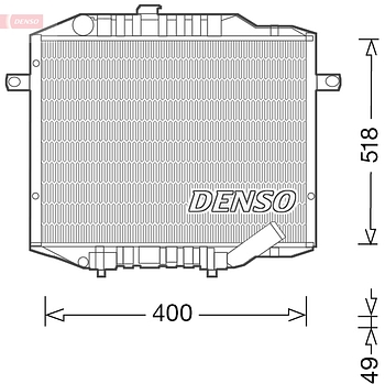 Радиатор охлаждения DENSO DRM45037