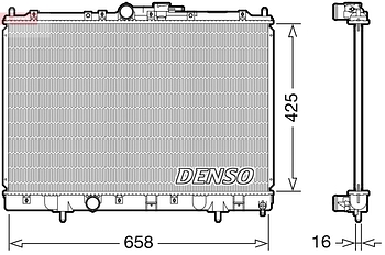 Радиатор охлаждения DENSO DRM45051
