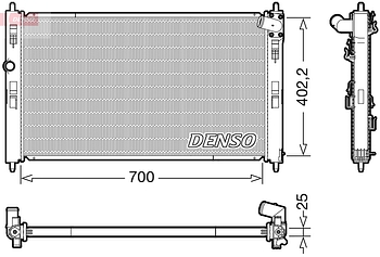 Радиатор охлаждения DENSO DRM45053