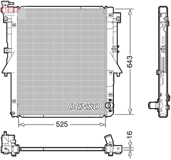 Радиатор охлаждения DENSO DRM45054
