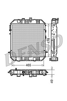 Радиатор охлаждения DENSO DRM45200