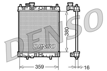 Радиатор охлаждения DENSO DRM46001