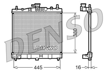 Радиатор охлаждения DENSO DRM46002