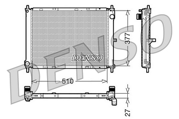 Радиатор охлаждения DENSO DRM46003