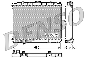 Радиатор охлаждения DENSO DRM46005