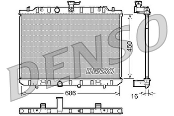 Радиатор охлаждения DENSO DRM46006