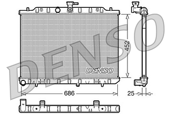 Радиатор охлаждения DENSO DRM46007