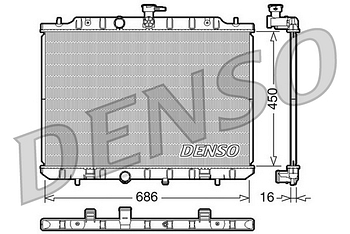 Радиатор охлаждения DENSO DRM46009