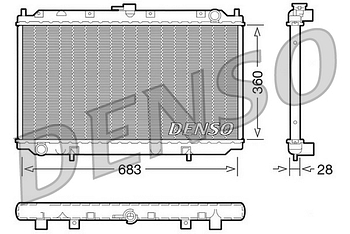 Радиатор охлаждения DENSO DRM46010