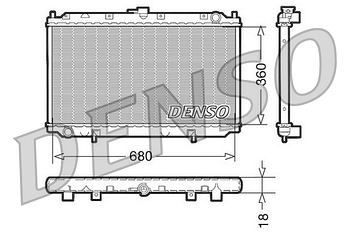 Радиатор охлаждения DENSO DRM46011