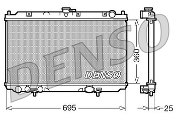 Радиатор охлаждения DENSO DRM46014