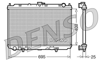 Радиатор охлаждения DENSO DRM46016