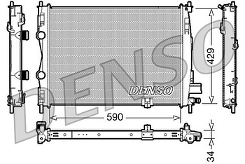 Радиатор охлаждения DENSO DRM46018