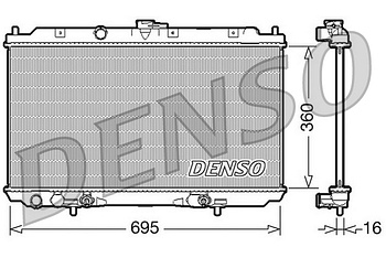 Радиатор охлаждения DENSO DRM46024