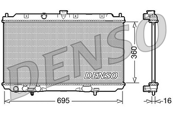 Радиатор охлаждения DENSO DRM46025