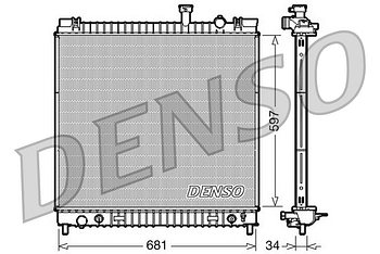 Радиатор охлаждения DENSO DRM46031