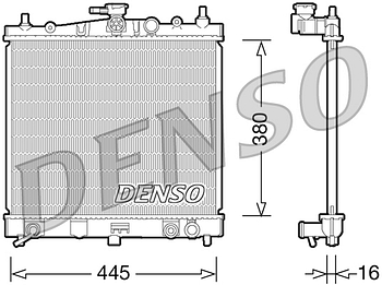 Радиатор охлаждения DENSO DRM46036