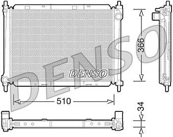 Радиатор охлаждения DENSO DRM46037
