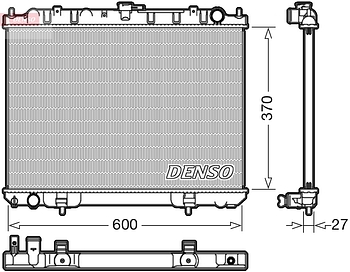 Радиатор охлаждения DENSO DRM46039