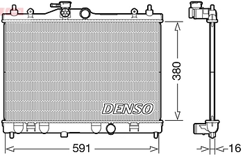 Радиатор охлаждения DENSO DRM46040