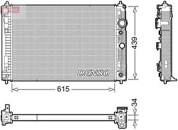 Радиатор охлаждения DENSO DRM46045