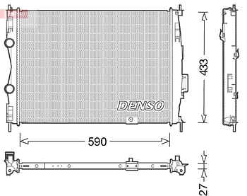 Радиатор охлаждения DENSO DRM46051