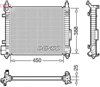 Радиатор охлаждения DENSO DRM46061